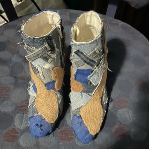 Hand made Denim boots